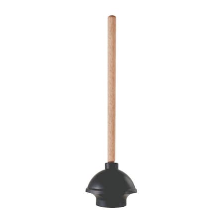Tool Time 16 in. x 6 Dia. Plunger with Wooden Handle, 6PK TO2737331